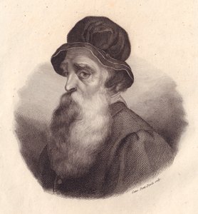 Porträt des italienischen Bildhauers und Goldschmieds Benvenuto Cellini (1500-1571), Kupferstich von Caterina Piotti-Pirola nach einem Gemälde von Giorgio Vasari
