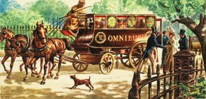 Londons erste pferdegezogene Busse von C.L. Doughty