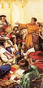 Luther vor dem Heiligen Römischen Kaiser Karl V. von C.L. Doughty