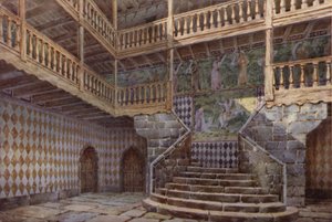 Das Schloss von Fenis, in der Nähe von Nus, Val D