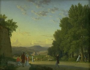 Ein Blick vom Schloss Meudon von Christoffer Wilhelm Eckersberg