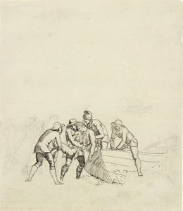 Die Fischer von Hornbæk - Studie zur Hauptgruppe von Christoffer Wilhelm Eckersberg