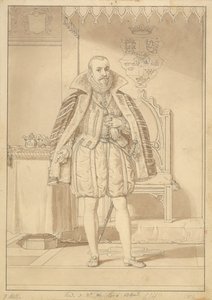 Frederik II. in Krönungsgewand