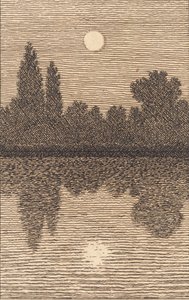 Mondschein über einem See. Illustration zu "Linearperspektive", Tafel IV