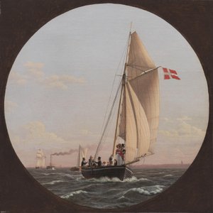 Segeln von Kopenhagen nach Charlottenlund von Christoffer Wilhelm Eckersberg