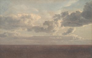 Studie von Wolken über dem Meer von Christoffer Wilhelm Eckersberg