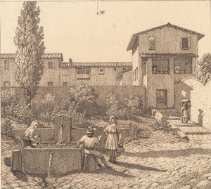 Ansicht eines italienischen Dorfes von Christoffer Wilhelm Eckersberg