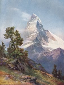 Das Matterhorn von Riffelberg, 1917 von C Angerer and Goschl