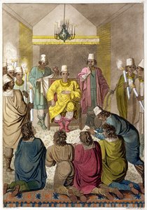 Don Alvaro, König der Kongolesen auf seinem Thron, Platte 42 aus 