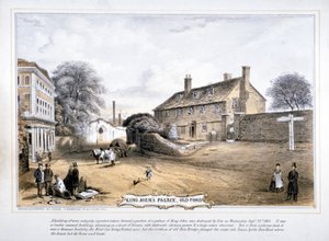 Ansicht des Palastes von König John, Old Ford, Poplar, London, ca. 1863
