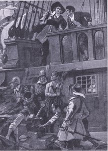Wie General Blake Seeschlachten kämpfte, Illustration aus 