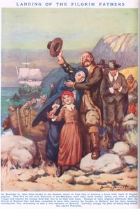 Landung der Pilgerväter, Illustration aus 