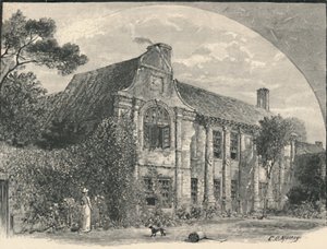 Slyfield House: Die Gartenfront, Surrey, 1886 von C Murray