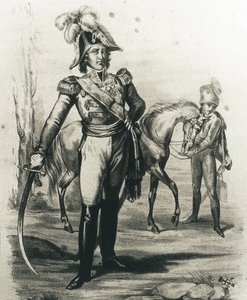 Joachim Murat (Lithografie) von C. Perrin