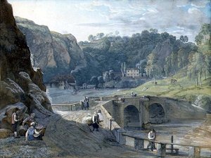 Ansicht an der Elbe von C. Roes