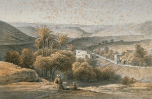 Umgebung von Nazareth in einer Radierung von Schacher - Steinkopk J.F. Editore