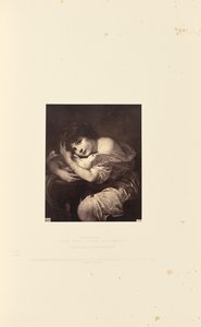 Mädchen mit Taube, von Greuze von Caldesi and Montecchi