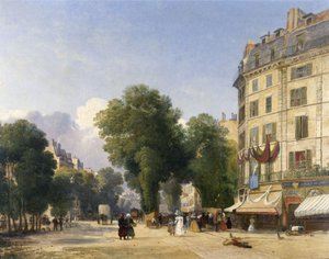 Boulevard des Capucines und die Ecke der Rue de la Paix, Paris
