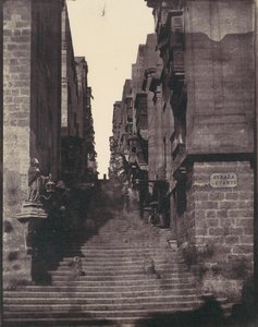 Strada Levante, Valletta, Malta, 1850er Jahre