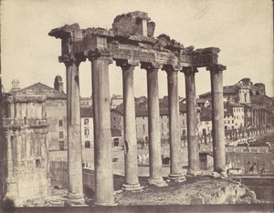 Tempel der Concordia, Rom, 1850er Jahre von Calvert Jones