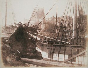 Segelschiffe im Hafen, ca. 1845 von Calvert Richard Jones