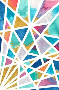 Lebendige Geometrische Gold von Camille Contini