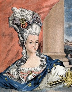 Porträt von Marie Antoinette von Lorraine Habsburg, Königin von Frankreich (1755-1793). von Camille Gilbert