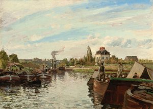 Barke auf der Seine bei Bougival, 1871