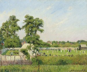 Cricketspiel im Bedford Park, London von Camille Jacob Pissarro