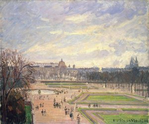 Der Garten der Tuilerien. Gemälde von Camille Pissarro (1830-1903), Öl auf Leinwand von Camille Jacob Pissarro