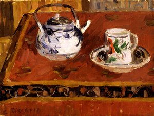 Stillleben, Tasse und Teekanne, 1899 von Camille Jacob Pissarro