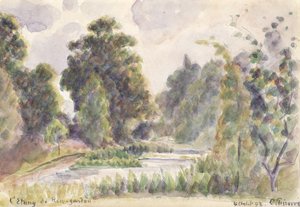 Teich in den Kew Gardens