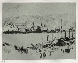 Quai Boieldieu in Rouen, ca. 1896
