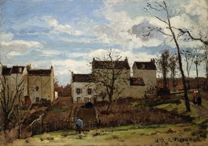 Frühling in Pontoise, 1872 von Camille Jacob Pissarro