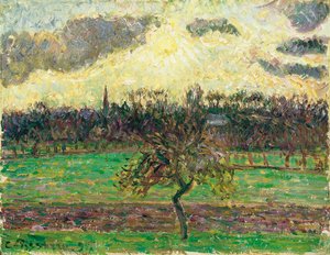 Die Wiesen bei Éragny, Apfelbaum, 1894 von Camille Jacob Pissarro