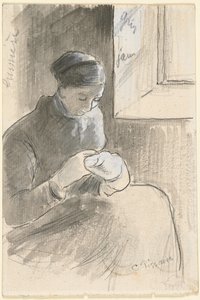 Der Flickschuster, um 1881 von Camille Jacob Pissarro