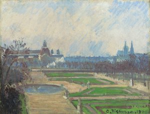Die Tuilerien und der Louvre, 1900 von Camille Jacob Pissarro
