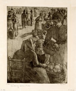 Der Gemüsemarkt in Pontoise, 1891