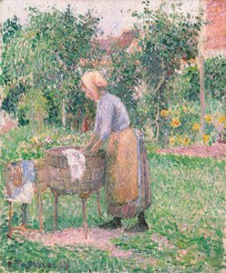 Eine Wäscherin in Éragny, 1893 von Camille Jacob Pissarro
