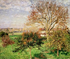 Herbstmorgen in Éragny, 1897 von Camille Jacob Pissarro
