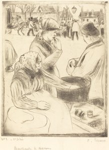 Kastanienverkäufer von Camille Pissarro