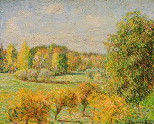 Herbstwirkung, der Nussbaum, Eragny von Camille Pissarro