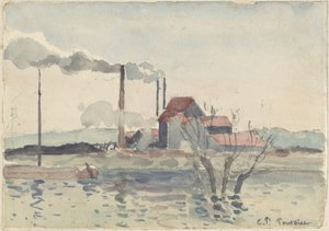 Fabrik an der Oise in Pontoise