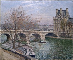 Le Pont Royal und Pavillon de Flore von Camille Jacob Pissarro