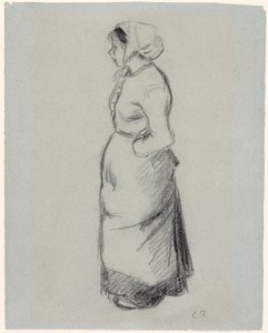 Bauernmädchen, 1890 von Camille Pissarro