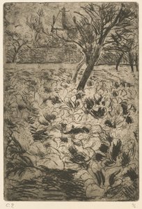 Das Kohlbeet, ca. 1880 von Camille Pissarro