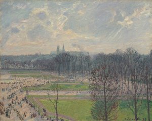 Der Garten der Tuilerien an einem Winternachmittag, 1899