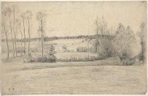 Bäume und Wiesen bei Eragny