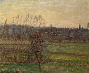 Ansicht von Bazincourt, Winter von Camille Pissarro