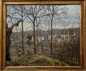 Winterlandschaft in Louveciennes von Camille Jacob Pissarro